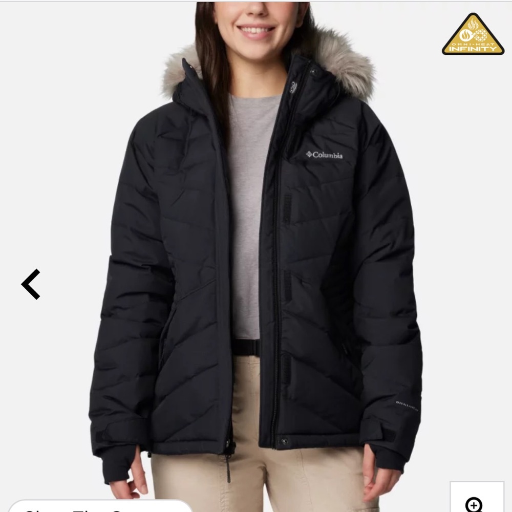 Columbia lay d down ski jacket. 550 fill power down.